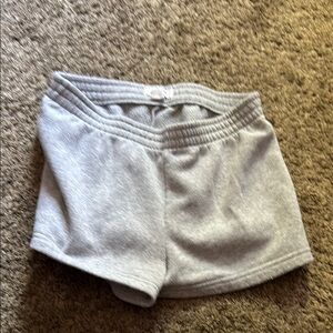 Refuge Gray Athletic Shorts with Striped Waistband